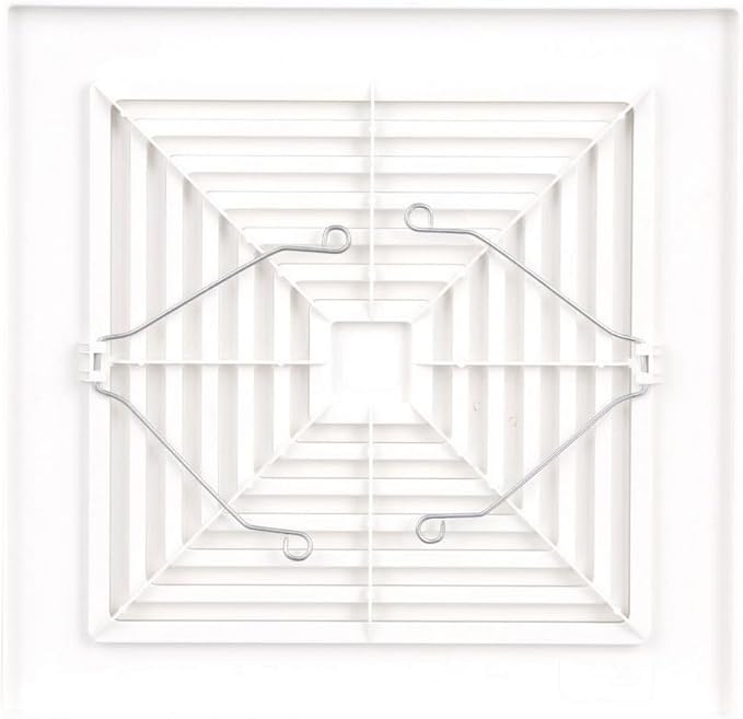 Broan-NuTone BP90 Replacement Grille For 688 Fan , White, 9 In. x 9.25 In. x 0.325 In. with 7.25 and 7.5 in. housing