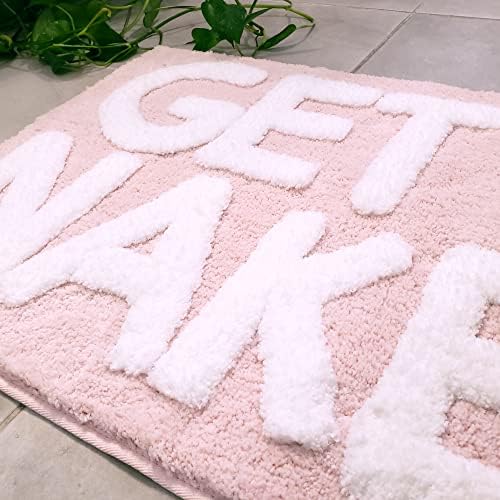 New Mungo Get Naked Bath Mat Pink - Blush Bathroom Rugs - Bath Mat - 31" x 20"