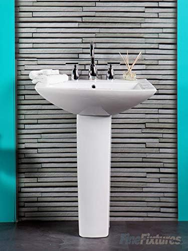 Classic Pedestal, Elegant Pedestal Sink, Vitreous China (4" CC Faucet Hole)