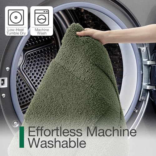 LUMI Ultra Soft Bathroom Rugs Absorbent, Non Slip Bath Mat 24x36, Green