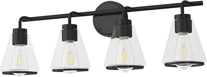 30" Black Bathroom Light Fixtures 4 Light Bathroom Vanity Lights Over Mirror