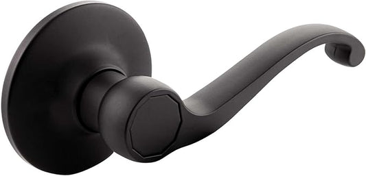 Design House 779215 Scroll Passage Hall and Closet Door Lever Matte Black
