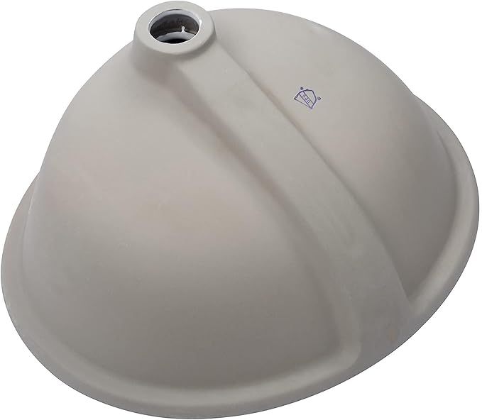Undermount Bathroom Sink 19x16 Inch White Porcelain Ceramic Lavatory Vanity Sink with Overflow, Under Counter Bathroom Sink, Oval Undermount Vessel Sink for Bathroom