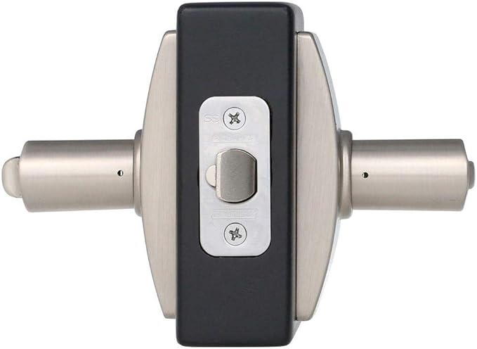 Schlage F51A LAT 619 CEN Latitude Door Lever with Century Trim, Keyed Entry Lock, Satin Nickel