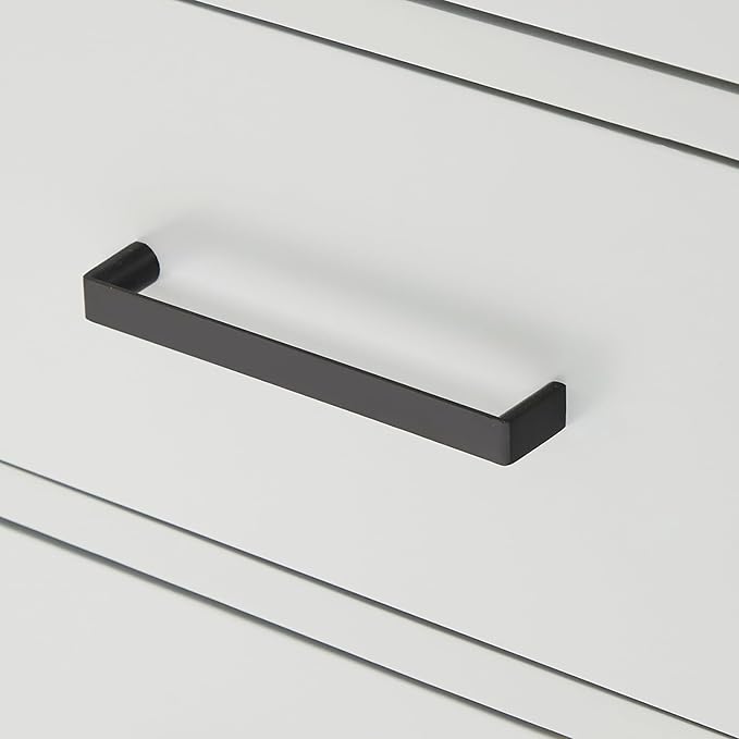 ARIEL Hepburn 60-inch Bathroom Vanity with Sink,Solid Wood, 1.5-inch Carrara White Quartz Countertop & Backsplash, Single Rectangular Porcelain Sink, 2 Soft Closing Doors, 9 Dovetail Drawers, Grey