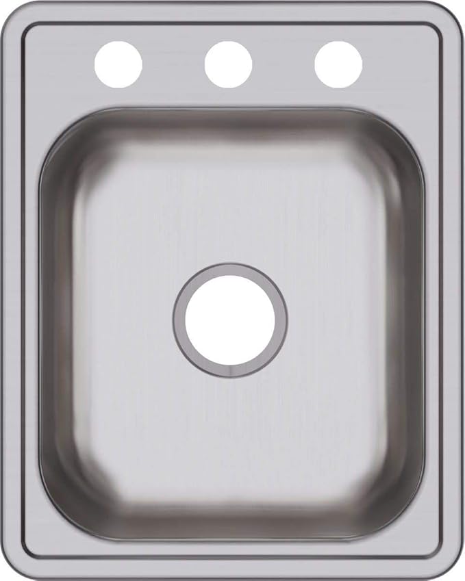 Elkay Dayton D117213 Single Bowl Top Mount Stainless Steel Bar Sink