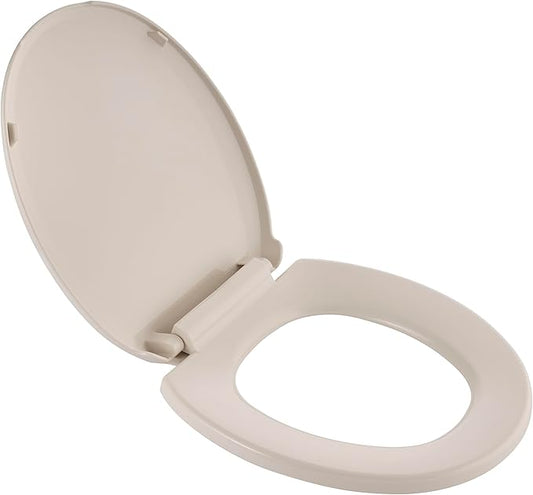 American Standard 5259B65MT.021 Cardiff Slow-Close Round Front Toilet Seat, Bone