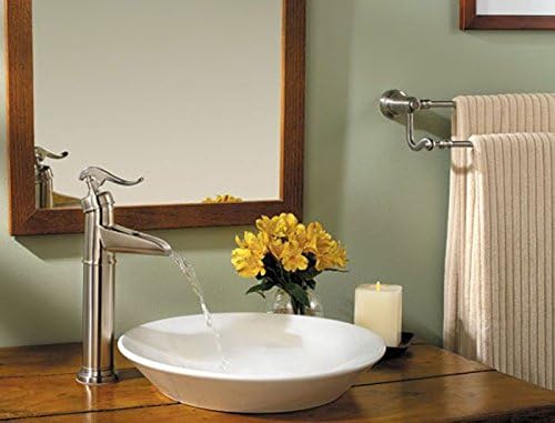 Pfister LF040YP0K Ashfield Single Control Vessel Bathroom Faucet in Satin Nickel, Water-Efficient Model