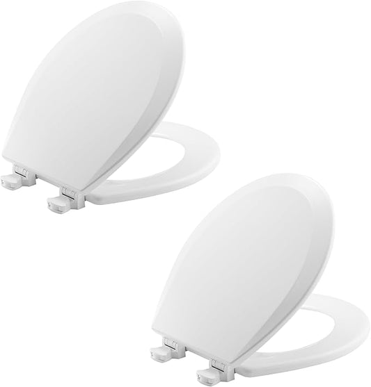 Bemis 500EC 000 Toilet Seat, 4-Pack Round, White