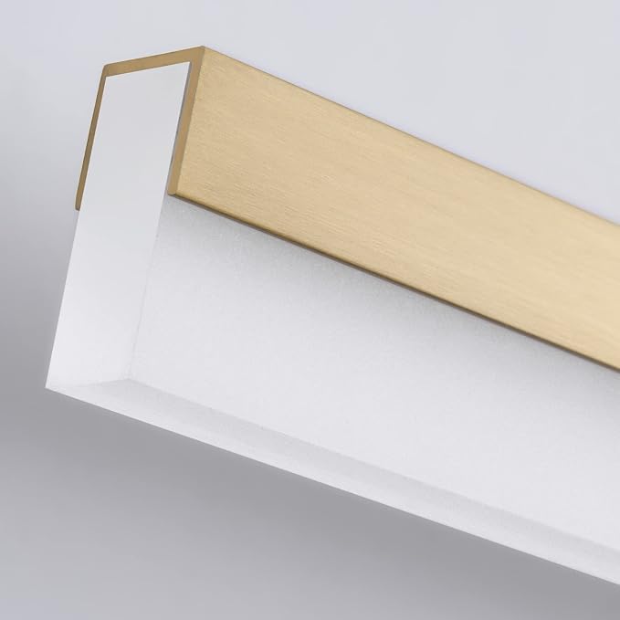 PRESDE 40 Inch LED Vanity Light Brushed Gold Bathroom Light Fixtures Over Mirror Modern Bath Lighting Bar 5CCT
