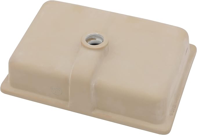 Dcolora Undermount Bathroom Sink Rectangle 18"x12" White Porcelain Ceramic Rectangular Vessel Sink Under Counter Lavatory Vanity Bath Sink Bowl Basin With Overflow