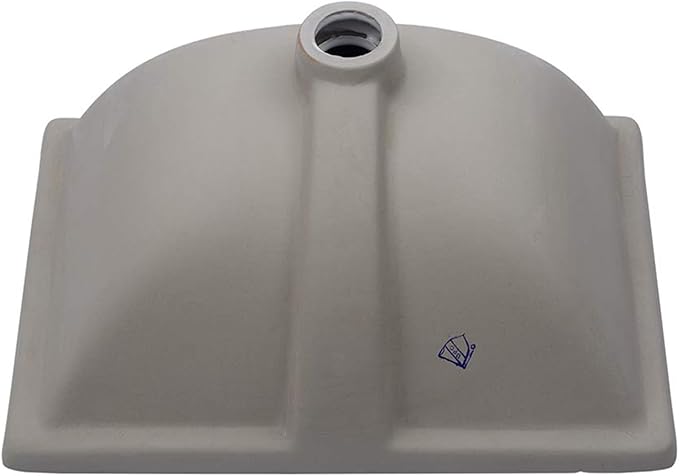 Sarlai Bathroom Sink Undermount - 18.5" Pure White Rectangle Undermount Sink Porcelain Ceramic Lavatory Vanity Bathroom Sink