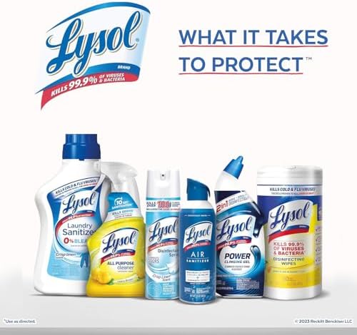 Lysol Click Gel Automatic Toilet Bowl Cleaner, Toilet Gel Stamp, Toilet Freshener, Bathroom Essentials, Refreshing Mango & Hibiscus Scent, 6 Count (Pack of 1)