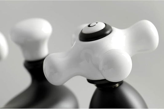 Kingston Brass KS3600PX 4 in. Centerset Bathroom Faucet, Matte Black