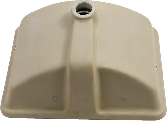 White Undermount Bathroom Sink 18"x14"Ceramic Basin | Modern Porcelain Under Counter Bathroom Vanity Sink, Interior Bowl 16.3"x 16.9", Rectangular Undermount Basin with Overflow