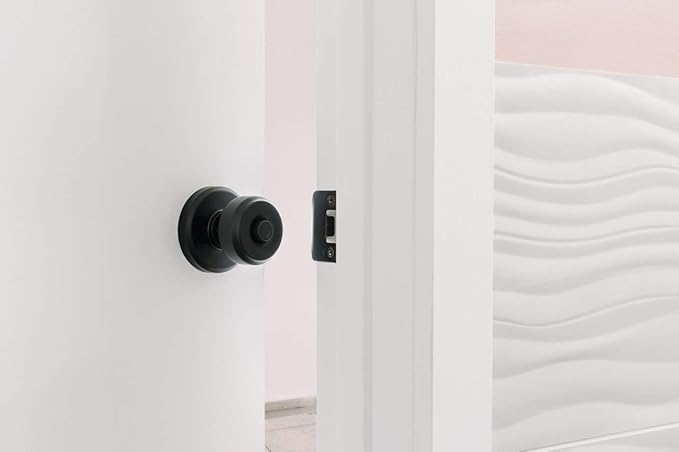 SCHLAGE F40 BWE 618 GSN Bowery Knob with Greyson Trim Bed and Bath, Polished Nickel