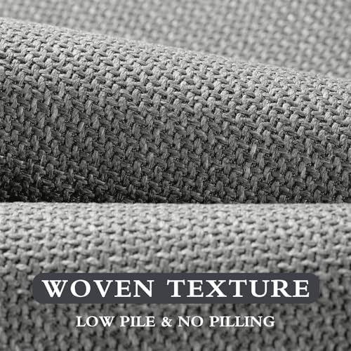 YIHOUSE Bathroom Rugs Thin Bath Mat Sets 4 Pieces Quick Dry,Grey