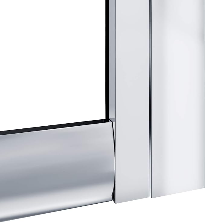 ELEGANT Corner Shower Enclosure for Bathroom 36 in.D x 36 in. W x 72 in. H, Double Sliding Shower Door with 1/4 in. Clear Glass, Chrome Finish