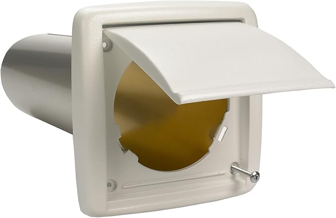 Broan-NuTone BHFLED80 PowerHeat Bathroom Exhaust Fan, Heater, and LED Light Combination, 80 CFM & Available NuTone WVK2A Flexible Wall Ducting Kit for Ventilation Fans, 4-Inch