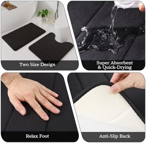 Black Gold Bathroom Accessories Set - Bathroom Sets