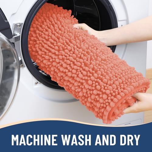 Arotive Bathroom Rugs Mat 54x24, Soft Absorbent Chenille Shaggy Bath Mat