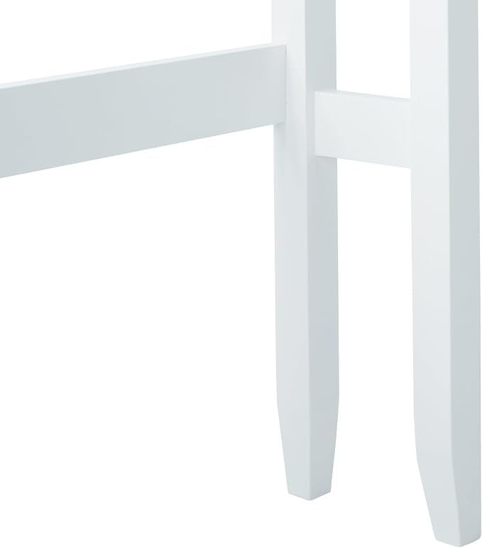 Teamson Home Newport Contemporary Wooden Over-The-Toilet Storage Bathroom Etagere Cabinet with Shelves, White | Contemporary, Wooden, With Shelves