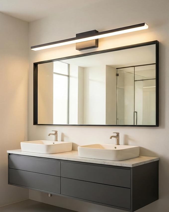 Modern LED Bathroom Vanity Light,40inch (39.76'') 36W 3300 Lumen Dimmable Powder Room Light Fixtures Over Mirror,5CCT Vanity Lights for Bathroom, ETL Certified,Slim Rectangular Bar