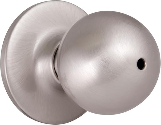 Design House 781864 Ball Privacy Bed and Bath Knob Satin Nickel