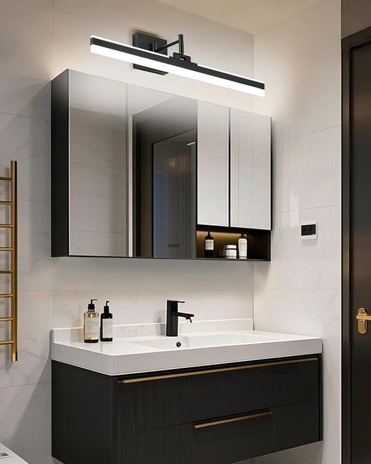 Modern LED Vanity Light,23.6‘’ Adjustable & Rotatable Bathroom Light Fixture Above Mirror, Wall Sconce,ETL, Black