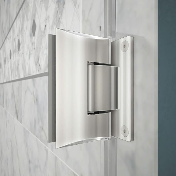 DreamLine Unidoor 33 - 34 inch W x 72 inch H Frameless Hinged Shower Door in Oil Rubbed Bronze