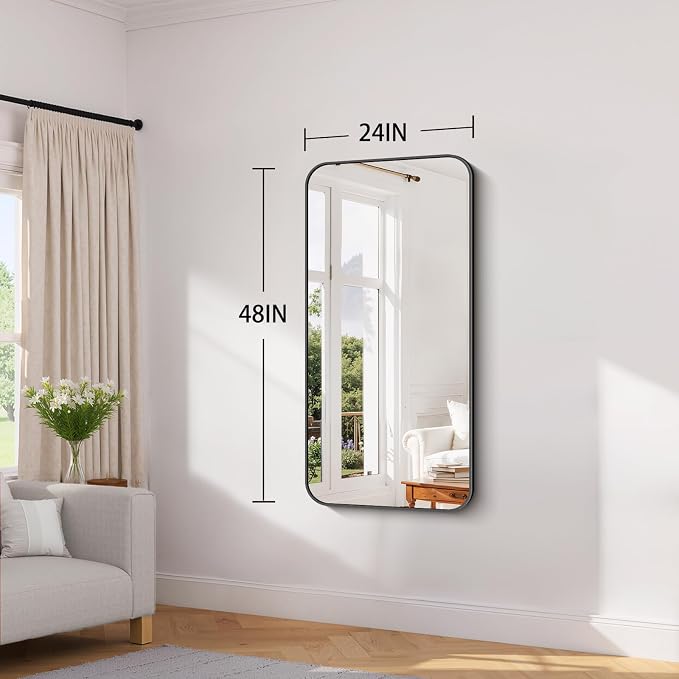 Koonmi Bathroom Wall Mirror,24x48 Inch Large Vanity Mirror for Over Sink