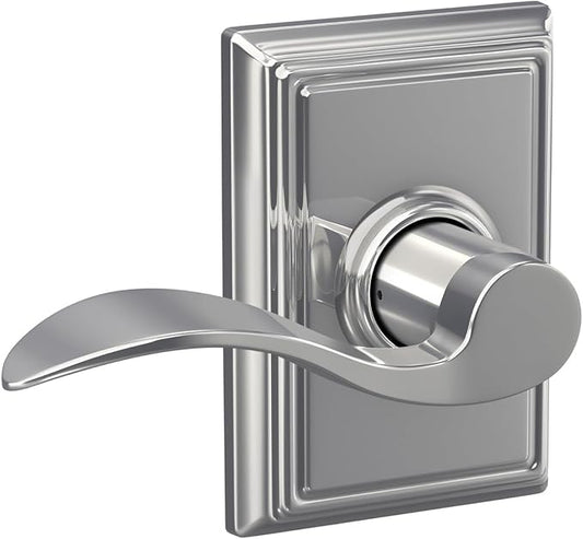 SCHLAGE Lock Company Addison Trim with SCHLAGE Hall and Closet Lever, Bright Chrome (F10 ACC 625 ADD)