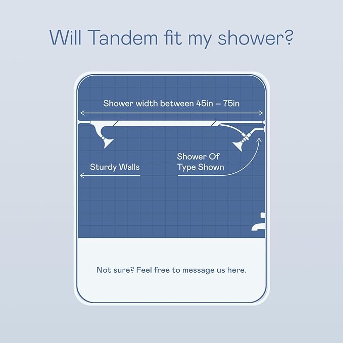BOONA Tandem Shower as seen on Shark Tank | Dual Shower Head for Couples (Brushed Nickel, Two Showerheads)