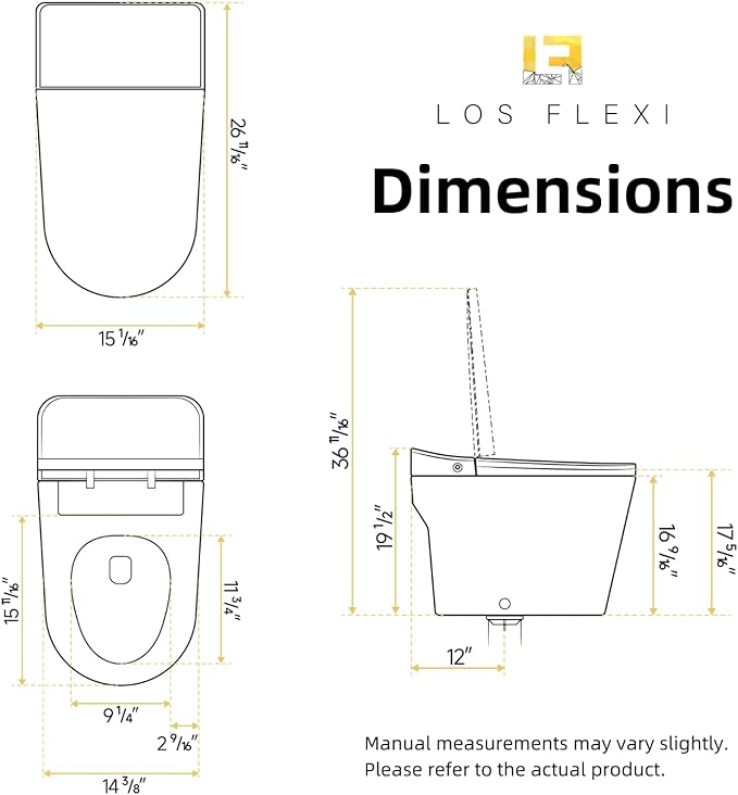 Non Electric One Piece Toilet, 1000g Map & 1.0 GPF, 17.3" ADA & Elongated Tankless Toilet for Bathroom, Powerful Air Pressure Assisted Flush System, Foot Kick Flush Included, 12" Rough in