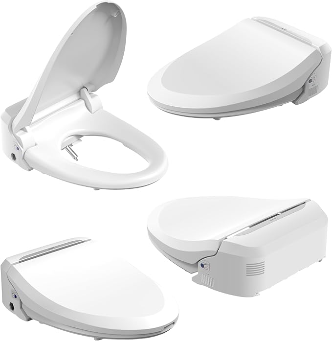 Bio Bidet USPA PRO Modern Bidet Seat, Warm Water, Heated Seat & Dryer, Remote Control, Elongated