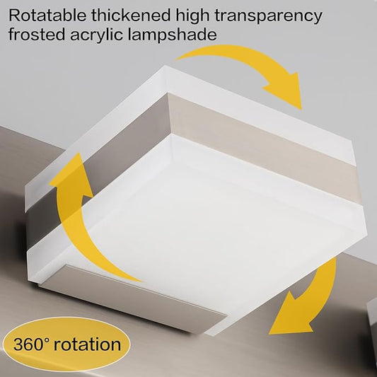 SOLFART Bathroom Light, 5 Color Temperature LED Bathroom Vanity Fixtures, Brushed Nickel 3 Lights Vanity Light Over Mirror Modern LED Light Adjustable Color 5CCT