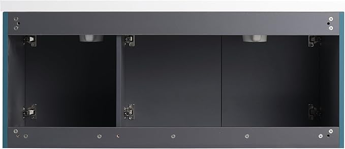 Malwee 48" Bathroom Vanity with Sink, 48 inch Double Sink Floating Vanity, Wall Mounted Bathroom Basin Cabinet Combo, Modern Lake Blue Bath Vanity Cabinet Set with Storage(MA10348DLBE)