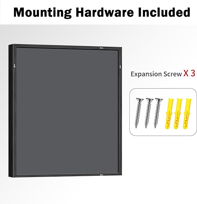 CIRCUMI 30"x36" Brushed Black Bathroom Mirror, Rectangular Vanity Mirror | Chunky Box Metal Frame, Shatterproof, Tempered Glass, Bathroom Remodel&New Home,Wall Mirror for Over Sink,Living Room,Hallway