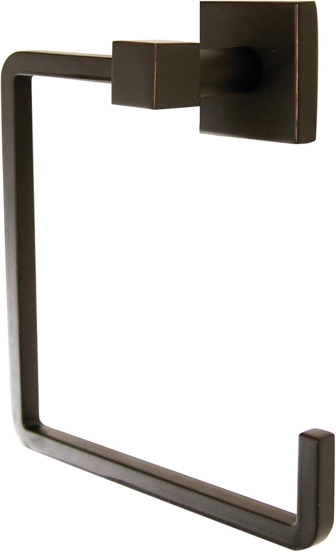 Design House Karsen 4-Piece Bath Accessory Set, Oil Rubbed Bronze | Wall Mount, Contemporary/Modern, Zinc, 4-Piece, Hardware, 188557