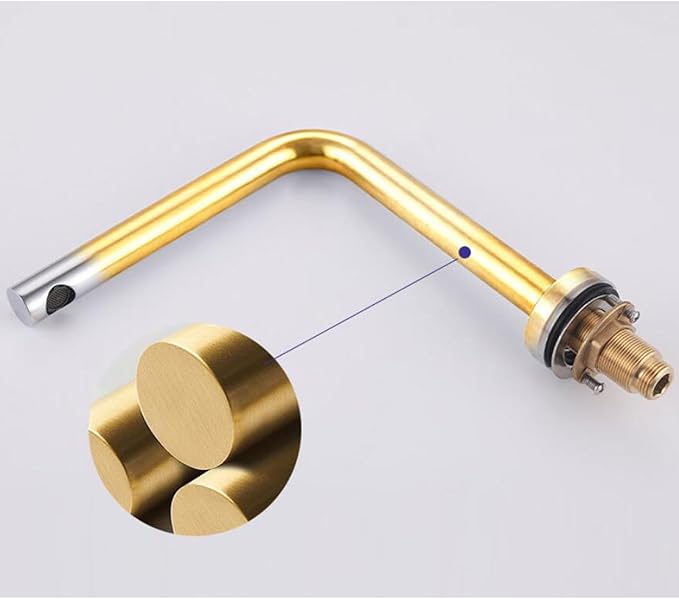 3 Hole Basin Mixer Faucet Double Handle Hot and Cold Water Brass 3 Hole Bathroom Faucets-Chrome Plated