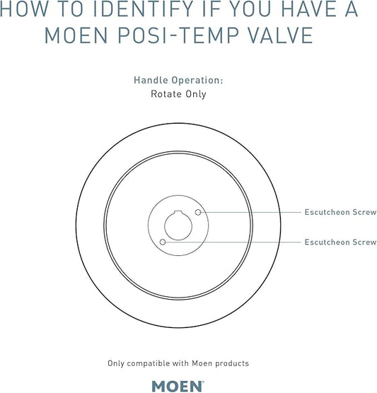 Moen T8342EP15 Commercial Posi-Temp Pressure Balancing Eco-Performance Shower and Handshower Trim, Valve Required,s, Chrome