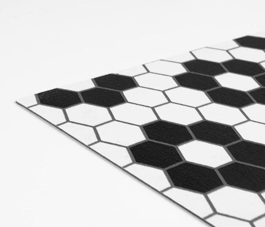 FloorPops Black Biscotto Peel & Stick Floor Tiles,FP3931,(Pack of 6)