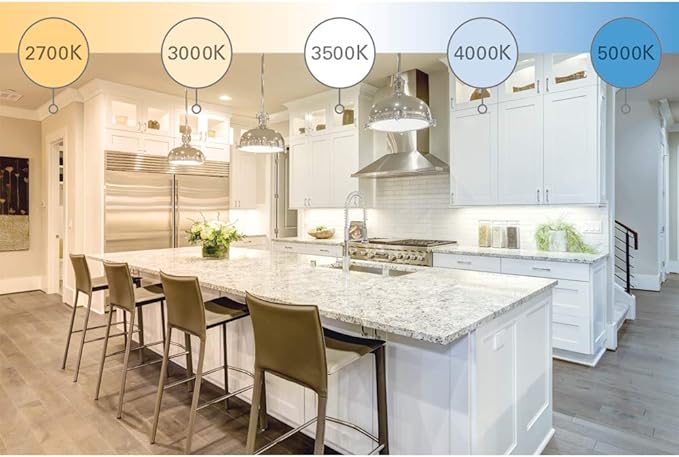 HALO HLB Recessed Lighting 8 Inch LED Ceiling Light, Thin Canless, Dimmable w/Selectable Color Temperatures