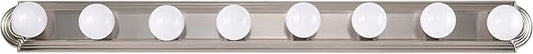 Nuvo Lighting 60/303 Transitional Eight Light Vanity in Pwt, Nckl, B/S, Slvr. Finish