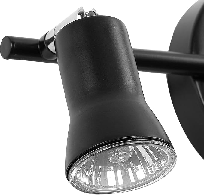GLADFRESIT Industrial Track Lighting Kit, 3-Light, Brass | Adjustable Lamp Holder, Rotatable Spot Lights, Vintage Ceiling & Wall Mount, For Kitchen Bathroom Loft, Bulbs Not Included