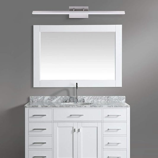 mirrea 36in Modern LED Vanity Light for Bathroom Lighting Dimmable 36w Brushed Nickel (Warm White 3000K)
