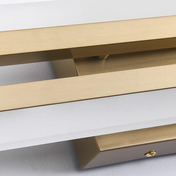 PRESDE 40" LED Bathroom Vanity Light, Modern Brushed Gold Wall Bar Fixture Over Mirror Dimmable