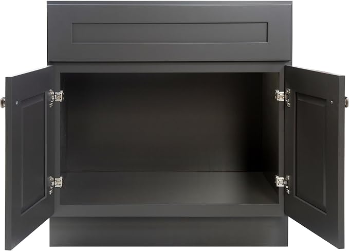 Design House Brookings Bathroom Vanity, 30", Urbane Bronze | Adjustable Hinges, Freestanding, Contemporary/Modern, Wood, Bath, 216002