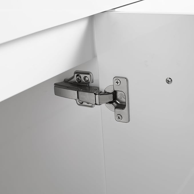60 Inch Floating Bathroom Vanity,60" Bathroom Vanity Without Sink,Modern Bathroom Vanity Cabinet,White Wall Mounted Cabinet(Sink Basin Not Included)