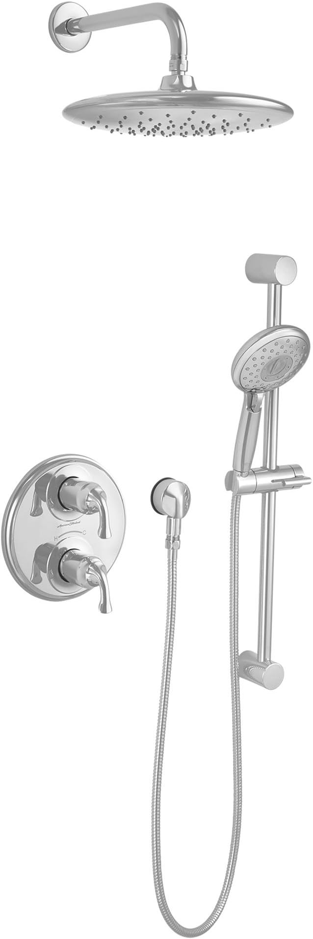 American Standard 9038001.002 Spectra Water Saving Rain Shower Head 11-inch 1.8 GPM, Polished Chrome